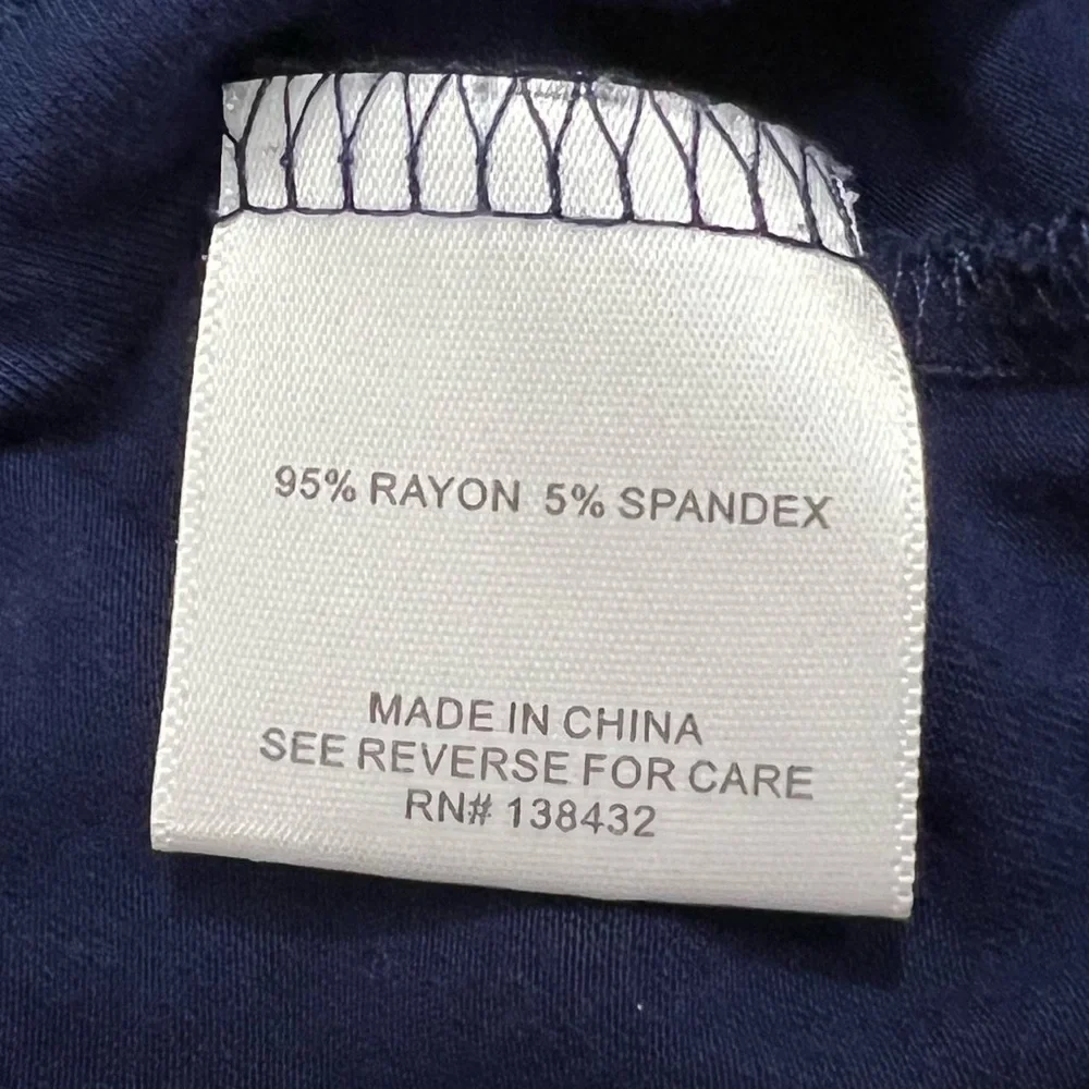 Modcloth Fervour Navy Blue Sleeveless Top With Keyhole Accent Size Small - Picture 6 of 8